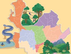 Mapa de placeres en Antioquia